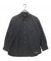 COMME des GARCONS HOMME（コムデギャルソン オム）の古着「22AW 綿タイプライター製品染めセミビッグレギャラ―カラーシャツ　HJ-B004」｜ブラック