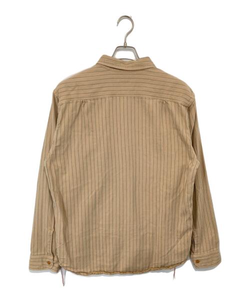 SUGAR CANE（シュガーケーン）SUGAR CANE (シュガーケーン) COKE STRIPE WORK SHIRT　コーク ストライプ ワーク シャツ　SC28652 ベージュ サイズ:XLの古着・服飾アイテム