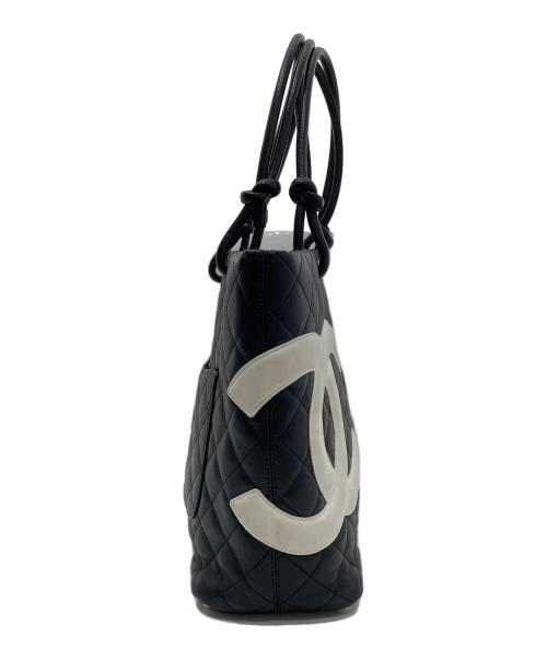 CHANEL（シャネル）CHANEL (シャネル) ミディアムトートバッグ ブラックの古着・服飾アイテム