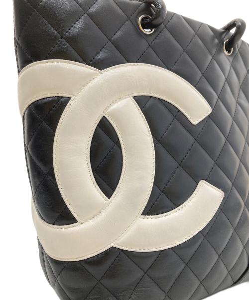 CHANEL（シャネル）CHANEL (シャネル) ミディアムトートバッグ ブラックの古着・服飾アイテム