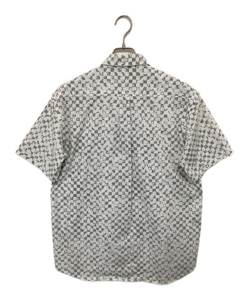 stussy（ステューシー）stussy (ステューシー) ブロックチェックシャツ  ホワイト サイズ:Mの古着・服飾アイテム