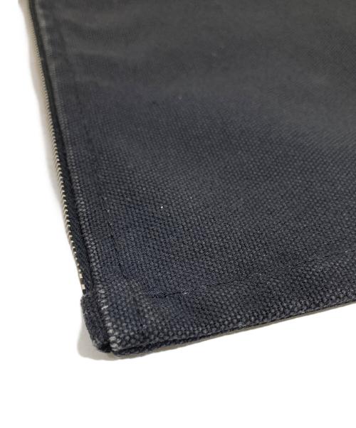 HERMES（エルメス）HERMES (エルメス) ヨッティング フラットポーチ PM コットンキャンバス地 ブラックの古着・服飾アイテム