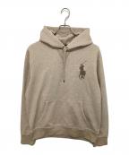 POLO RALPH LAURENポロ・ラルフローレン）の古着「ビッグポニー刺繍パーカー」｜ベージュ