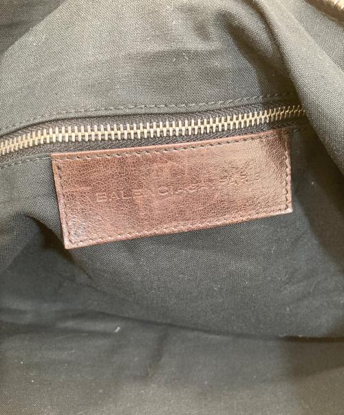 BALENCIAGA（バレンシアガ）BALENCIAGA (バレンシアガ) ホイッスルレザーハンドバッグ ブラウンの古着・服飾アイテム