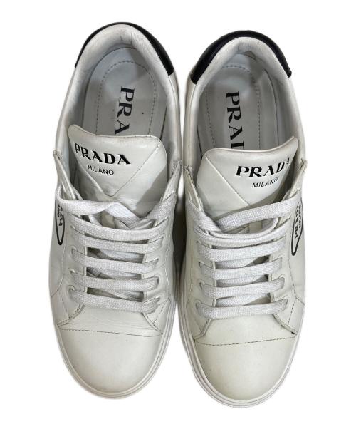 PRADA（プラダ）PRADA (プラダ) ローカットスニーカー 1E868M ホワイト サイズ:37の古着・服飾アイテム