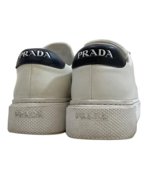 PRADA（プラダ）PRADA (プラダ) ローカットスニーカー 1E868M ホワイト サイズ:37の古着・服飾アイテム
