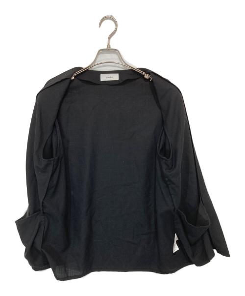 MARKA（マーカ）MARKA (マーカ) NEW MINIMALIST CARDIGAN WOOL CORDURA HIGH TWISTED M21A-08SH01C ブラック サイズ:１の古着・服飾アイテム