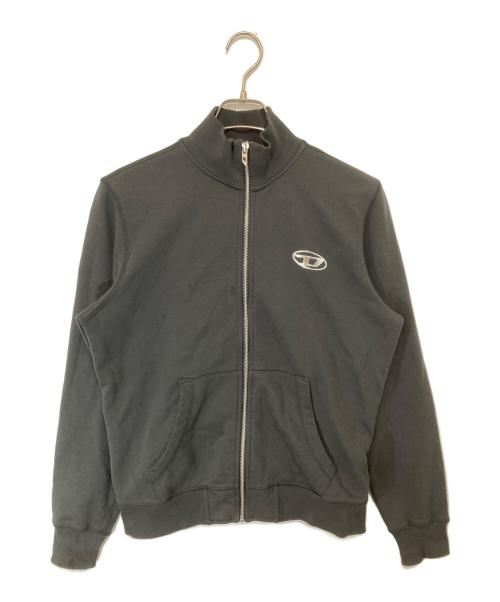DIESEL（ディーゼル）DIESEL (ディーゼル) オーバルDロゴジップアップスウェット　S-GINN-ZIP-IOD ブラック サイズ:Sの古着・服飾アイテム