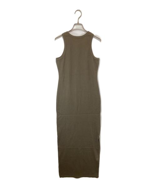 GOD SELECTION XXX（ゴッド セレクション トリプルエックス）GOD SELECTION XXX (ゴッド セレクション トリプルエックス) RIB LONG ONE-PIECE　リブロングワンピース　GXL-S25-OP-02 カーキ サイズ:FREEの古着・服飾アイテム
