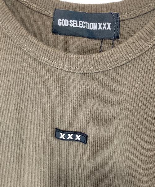 GOD SELECTION XXX（ゴッド セレクション トリプルエックス）GOD SELECTION XXX (ゴッド セレクション トリプルエックス) RIB LONG ONE-PIECE　リブロングワンピース　GXL-S25-OP-02 カーキ サイズ:FREEの古着・服飾アイテム