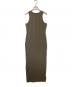 GOD SELECTION XXX（ゴッド セレクション トリプルエックス）の古着「RIB LONG ONE-PIECE　リブロングワンピース　GXL-S25-OP-02」｜カーキ