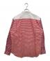COMME des GARCONS HOMME PLUS (コムデギャルソンオムプリュス) パッチワークデザインボーダーブラウス レッド サイズ:L 未使用品：13000円