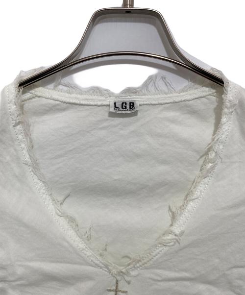 L.G.B（ルグランブルー）L.G.B (ルグランブルー) フリンジ長袖カットソー ホワイト サイズ:Sの古着・服飾アイテム