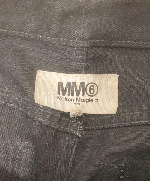 MM6 Maison Margiela（エムエムシックスメゾンマルジェラ）MM6 Maison Margiela (エムエムシックスメゾンマルジェラ) コントラストパネルジーンズ ブラック×インディゴ サイズ:38の古着・服飾アイテム