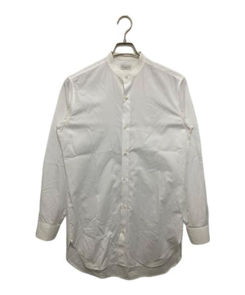 DRIES VAN NOTEN（ドリスヴァンノッテン）DRIES VAN NOTEN (ドリスヴァンノッテン) バンドカラーロングシャツ ホワイト サイズ:44の古着・服飾アイテム