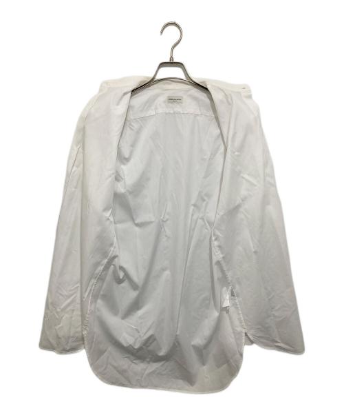 DRIES VAN NOTEN（ドリスヴァンノッテン）DRIES VAN NOTEN (ドリスヴァンノッテン) バンドカラーロングシャツ ホワイト サイズ:44の古着・服飾アイテム