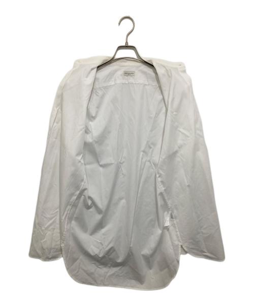 DRIES VAN NOTEN（ドリスヴァンノッテン）DRIES VAN NOTEN (ドリスヴァンノッテン) バンドカラーロングシャツ ホワイト サイズ:44の古着・服飾アイテム