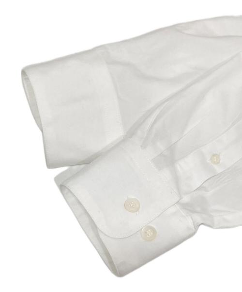 DRIES VAN NOTEN（ドリスヴァンノッテン）DRIES VAN NOTEN (ドリスヴァンノッテン) バンドカラーロングシャツ ホワイト サイズ:44の古着・服飾アイテム