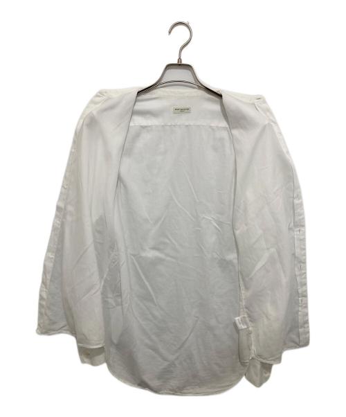 DRIES VAN NOTEN（ドリスヴァンノッテン）DRIES VAN NOTEN (ドリスヴァンノッテン) バンドカラーシャツ ホワイト サイズ:46の古着・服飾アイテム
