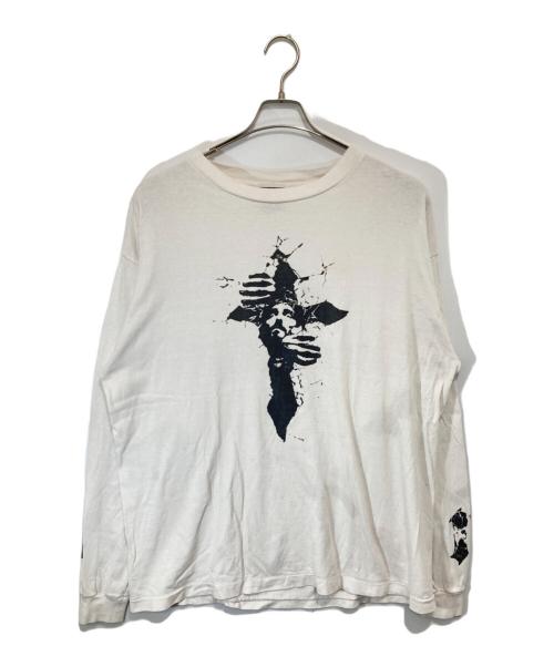 SAINT MICHAEL（セントマイケル）SAINT MICHAEL (セントマイケル) LS TEE /SM / WHITE　SM-S22-0000-028 ホワイト サイズ:XLの古着・服飾アイテム