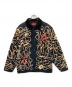 SUPREMEシュプリーム）の古着「chains quited jacket　チェインズ キルティッド ジャケット」｜ブラック