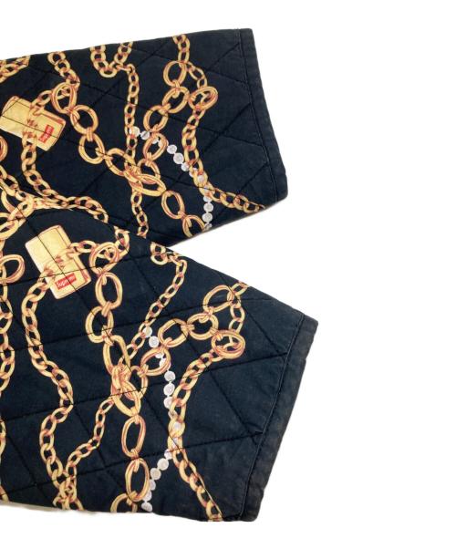 SUPREME（シュプリーム）SUPREME (シュプリーム) chains quited jacket　チェインズ キルティッド ジャケット ブラック サイズ:Mの古着・服飾アイテム