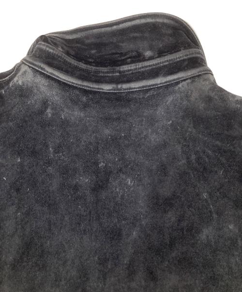 PRADA（プラダ）PRADA (プラダ) トライアングルロゴベルベット ジャケット　SC657 S231 12H0 ブラック サイズ:Mの古着・服飾アイテム