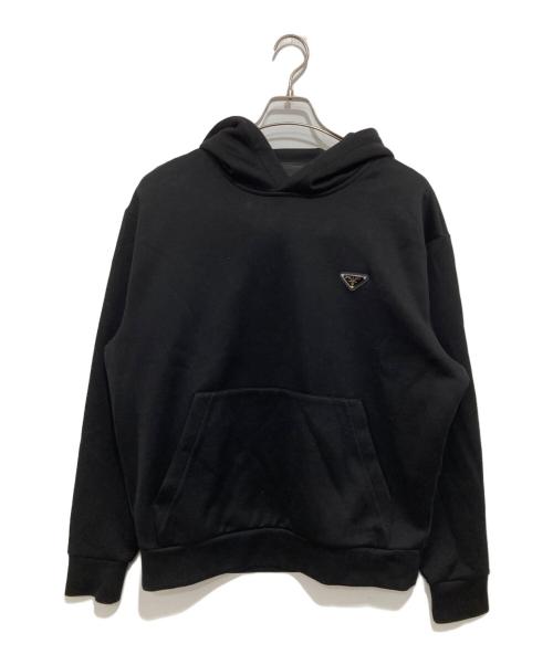 PRADA（プラダ）PRADA (プラダ) トライアングルロゴ フーディ UJL84A SWM0 ブラック サイズ:Mの古着・服飾アイテム