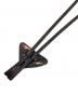 PRADA (プラダ) Triangle Logo Plate Loop Tie トライアングルループタイ 三角ロゴプレート ブラック：37000円