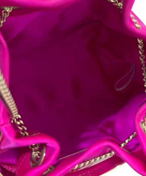 JIMMY CHOO（ジミーチュウ）JIMMY CHOO (ジミーチュウ) ロングフリンジバッグ ピンクの古着・服飾アイテム