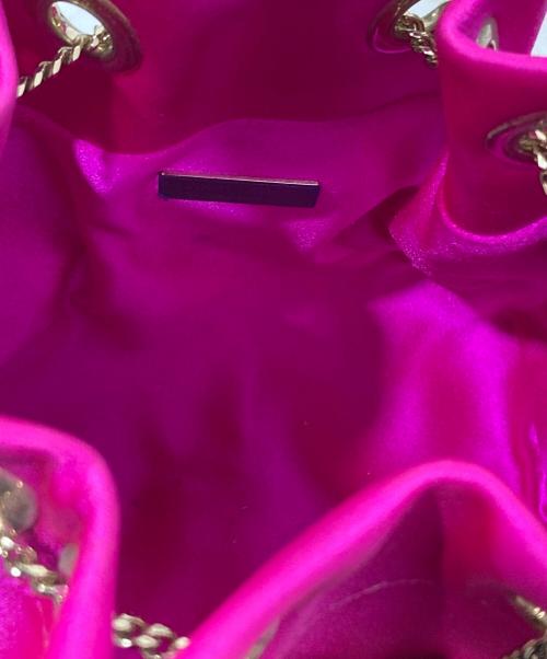 JIMMY CHOO（ジミーチュウ）JIMMY CHOO (ジミーチュウ) ロングフリンジバッグ ピンクの古着・服飾アイテム