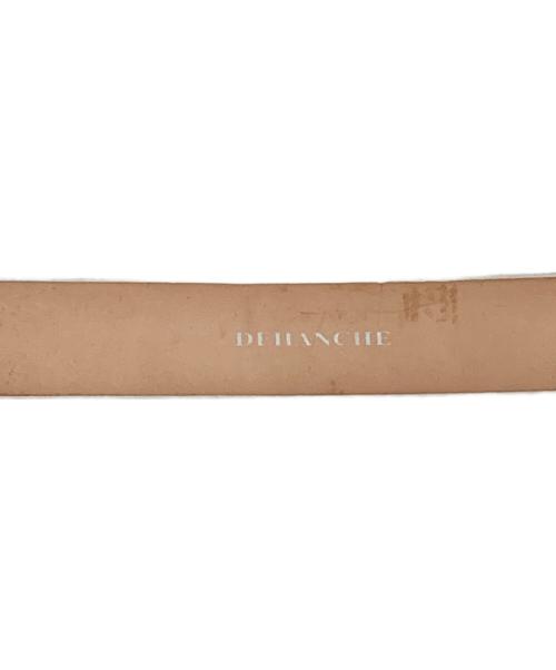 dehanche（デハンシェ）dehanche (デハンシェ) 5リング カーフレザーベルト ホワイトの古着・服飾アイテム