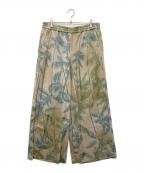 MAX&Co.マックスアンドコー）の古着「Satin palazzo trousers」｜グリーン