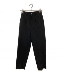 boutique 310（ブティックサトウ）の古着「タックパンツ　SL008」｜ブラック