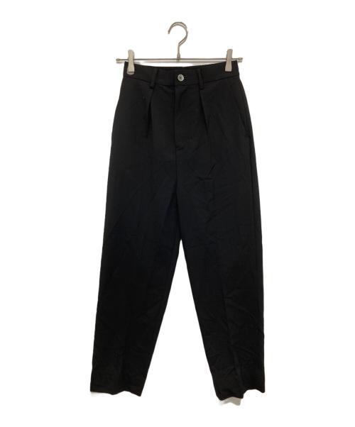 boutique 310（ブティックサトウ）boutique 310 (ブティックサトウ) タックパンツ　SL008 ブラック サイズ:Sの古着・服飾アイテム