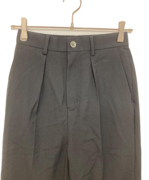 boutique 310（ブティックサトウ）boutique 310 (ブティックサトウ) タックパンツ　SL008 ブラック サイズ:Sの古着・服飾アイテム