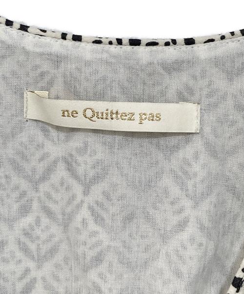 ne quittez pas（ヌキテパ）ne quittez pas (ヌキテパ) コットンボイル ノースリーブワンピース / ドレス 010551GP4 ホワイト サイズ:Sの古着・服飾アイテム