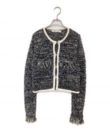 PRANK PROJECT（プランクプロジェクト）の古着「Front Charm Knit Jacket　フロントチャームニットジャケット　31261365903」｜ブラック