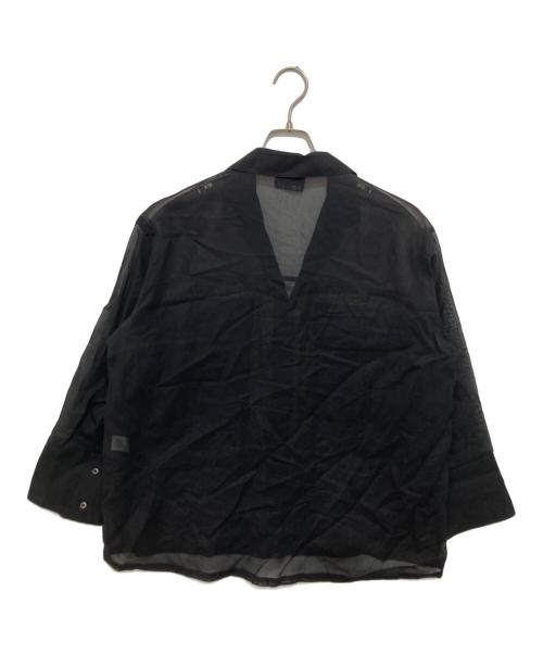 Conte（コンテ）Conte (コンテ) コットン シアー サファリシャツ 8511-1-000013 ブラック サイズ:不明の古着・服飾アイテム