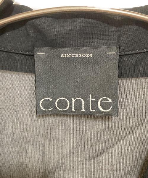 Conte（コンテ）Conte (コンテ) コットン シアー サファリシャツ 8511-1-000013 ブラック サイズ:不明の古着・服飾アイテム