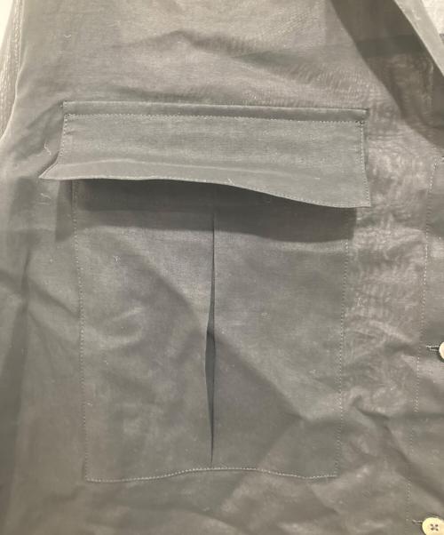 Conte（コンテ）Conte (コンテ) コットン シアー サファリシャツ 8511-1-000013 ブラック サイズ:不明の古着・服飾アイテム