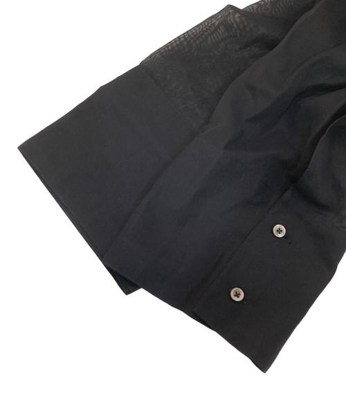 Conte（コンテ）Conte (コンテ) コットン シアー サファリシャツ 8511-1-000013 ブラック サイズ:不明の古着・服飾アイテム