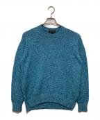 DRAWERドゥロワー）の古着「コットンカシミヤクルーネックニット 6513-105-1176」｜ブルー