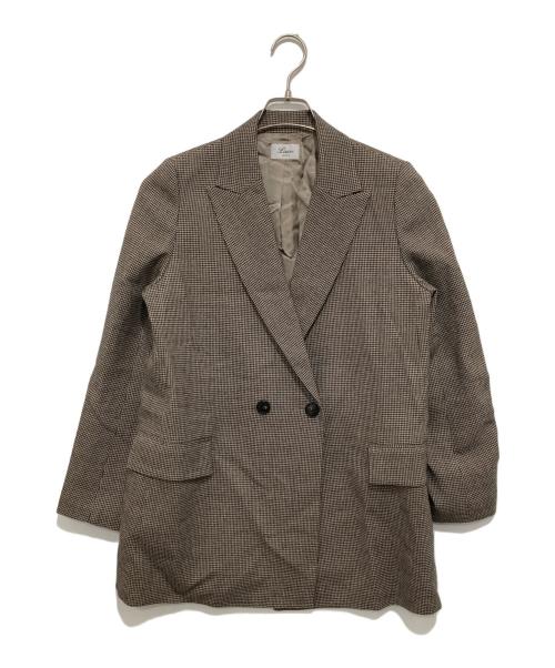 L'appartement（アパルトモン）L'appartement (アパルトモン) Houndstooth W Jacket ハウンドトゥースWジャケット 25010560512030 ベージュ サイズ:不明の古着・服飾アイテム