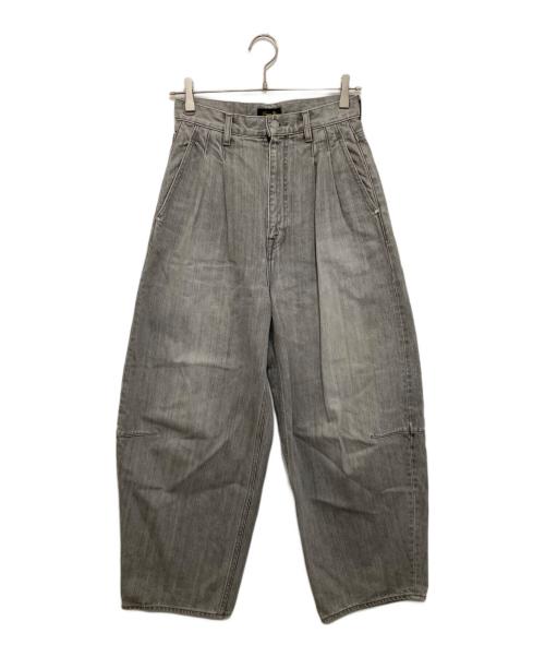 DRAWER（ドゥロワー）DRAWER (ドゥロワー) WINTER1 ブラックデニムタックパンツ 6514-299-1478 グレー サイズ:34の古着・服飾アイテム