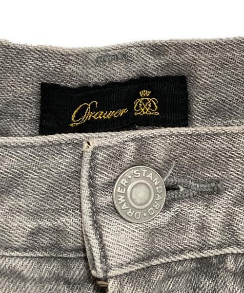 DRAWER（ドゥロワー）DRAWER (ドゥロワー) WINTER1 ブラックデニムタックパンツ 6514-299-1478 グレー サイズ:34の古着・服飾アイテム