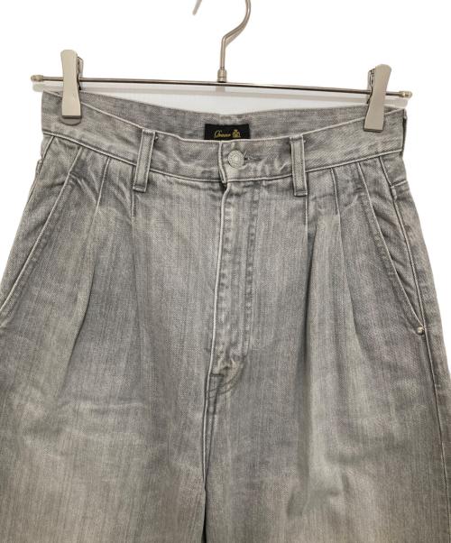 DRAWER（ドゥロワー）DRAWER (ドゥロワー) WINTER1 ブラックデニムタックパンツ 6514-299-1478 グレー サイズ:34の古着・服飾アイテム