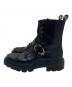TOD'S (トッズ) Buckled leather combat boots　バックルレザーコンバットブーツ ブラック サイズ:36：17000円