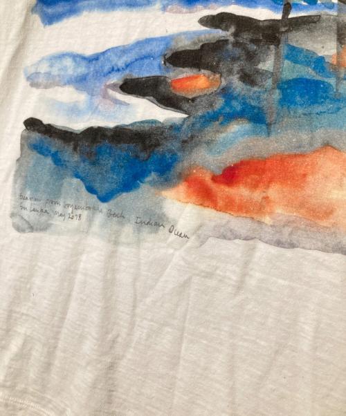 LOEWE（ロエベ）LOEWE (ロエベ) ウォーター カラー プリント Tシャツ　H6299982PC ホワイト サイズ:Sの古着・服飾アイテム