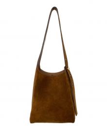 TORY BURCH（トリーバーチ）の古着「ROMY SUEDE SMALL HOBO BAG」｜ベージュ